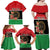 Personalized Libya Independence Day Family Matching Off Shoulder Maxi Dress and Hawaiian Shirt Pomegranate Blossom With Libyan Seal - Wonder Print Shop