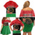 Personalized Libya Independence Day Family Matching Off Shoulder Short Dress and Hawaiian Shirt Pomegranate Blossom With Libyan Seal - Wonder Print Shop
