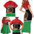 Personalized Libya Independence Day Family Matching Short Sleeve Bodycon Dress and Hawaiian Shirt Pomegranate Blossom With Libyan Seal - Wonder Print Shop