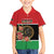 Personalized Libya Independence Day Family Matching Short Sleeve Bodycon Dress and Hawaiian Shirt Pomegranate Blossom With Libyan Seal - Wonder Print Shop