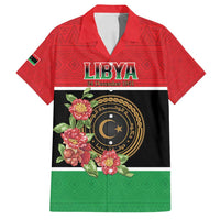 Personalized Libya Independence Day Family Matching Summer Maxi Dress and Hawaiian Shirt Pomegranate Blossom With Libyan Seal - Wonder Print Shop
