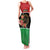 Personalized Libya Independence Day Family Matching Tank Maxi Dress and Hawaiian Shirt Pomegranate Blossom With Libyan Seal - Wonder Print Shop