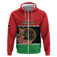 Personalized Libya Independence Day Hoodie Pomegranate Blossom With Libyan Seal - Wonder Print Shop