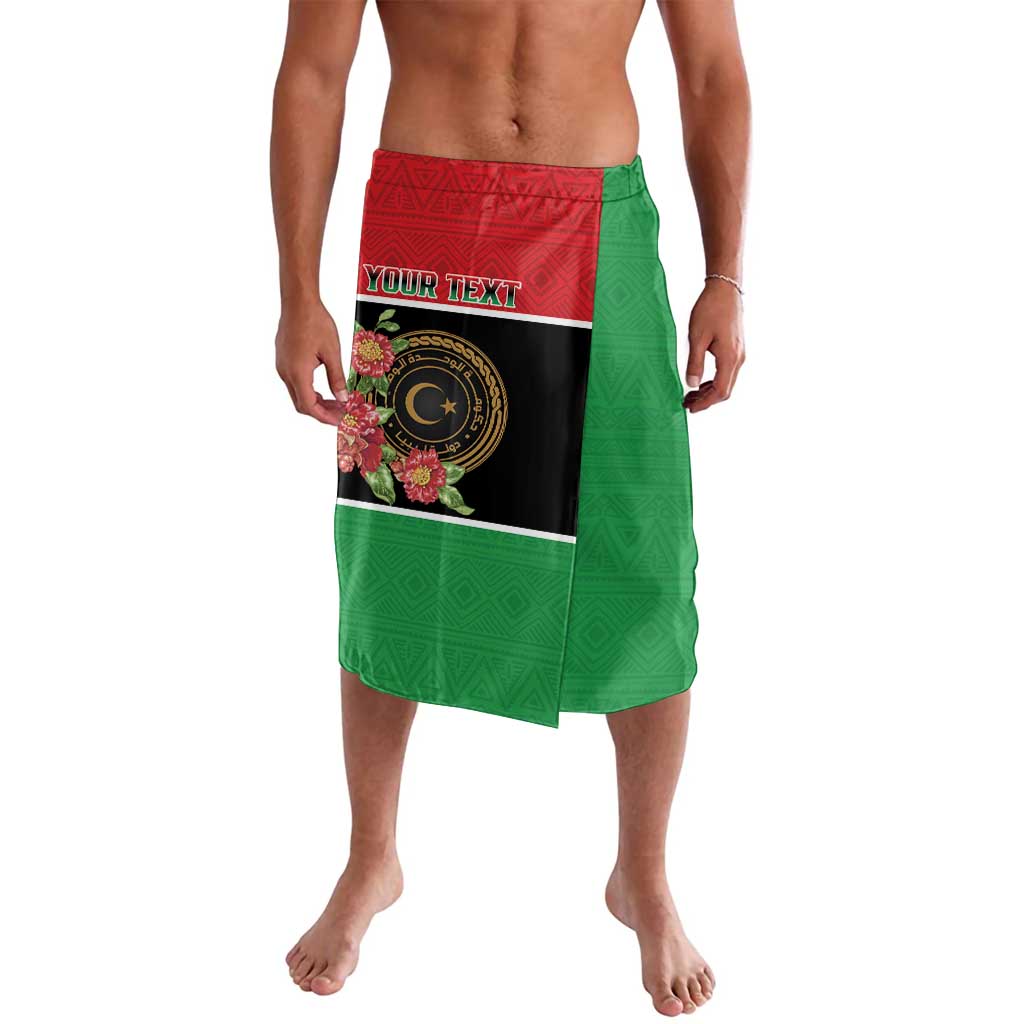 Personalized Libya Independence Day Lavalava Pomegranate Blossom With Libyan Seal - Wonder Print Shop