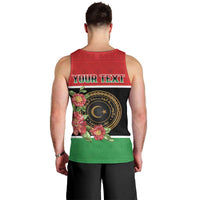 Personalized Libya Independence Day Men Tank Top Pomegranate Blossom With Libyan Seal - Wonder Print Shop
