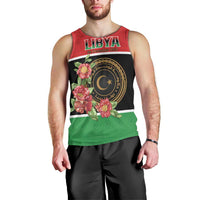 Personalized Libya Independence Day Men Tank Top Pomegranate Blossom With Libyan Seal - Wonder Print Shop