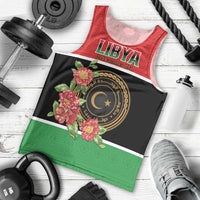 Personalized Libya Independence Day Men Tank Top Pomegranate Blossom With Libyan Seal - Wonder Print Shop