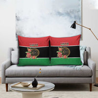 Libya Independence Day Pillow Cover Pomegranate Blossom With Libyan Seal - Wonder Print Shop