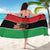 Libya Independence Day Sarong Pomegranate Blossom With Libyan Seal - Wonder Print Shop