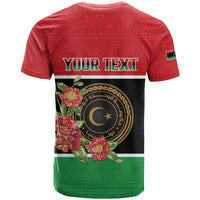 Personalized Libya Independence Day T Shirt Pomegranate Blossom With Libyan Seal - Wonder Print Shop