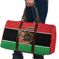 Libya Independence Day Travel Bag Pomegranate Blossom With Libyan Seal - Wonder Print Shop