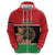 Personalized Libya Independence Day Zip Hoodie Pomegranate Blossom With Libyan Seal - Wonder Print Shop