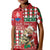 Personalised Slovakia Christmas Kid Polo Shirt Brown Bear Mix Argyle Pattern - Wonder Print Shop