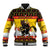 Personalised Germany Christmas Baseball Jacket Merry Krampus - Wonder Print Shop