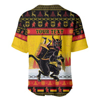 Personalised Germany Christmas Baseball Jersey Merry Krampus - Wonder Print Shop
