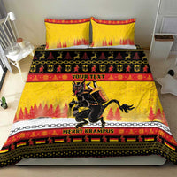 Personalised Germany Christmas Bedding Set Merry Krampus - Wonder Print Shop