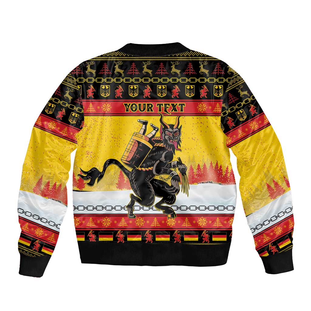 Personalised Germany Christmas Bomber Jacket Merry Krampus - Wonder Print Shop