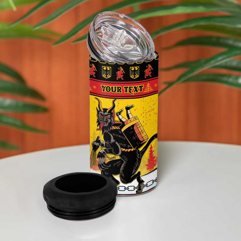 Personalised Germany Christmas 4 in 1 Can Cooler Tumbler Merry Krampus - Wonder Print Shop