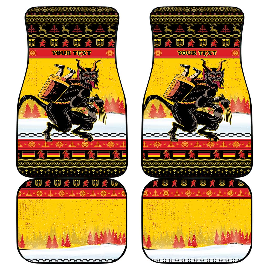 Personalised Germany Christmas Car Mats Merry Krampus - Wonder Print Shop