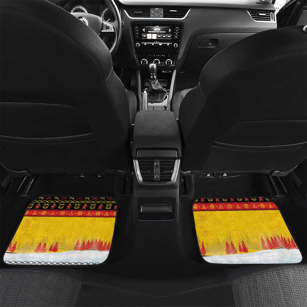 Personalised Germany Christmas Car Mats Merry Krampus - Wonder Print Shop