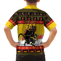 Personalised Germany Christmas Family Matching Puletasi and Hawaiian Shirt Merry Krampus - Wonder Print Shop