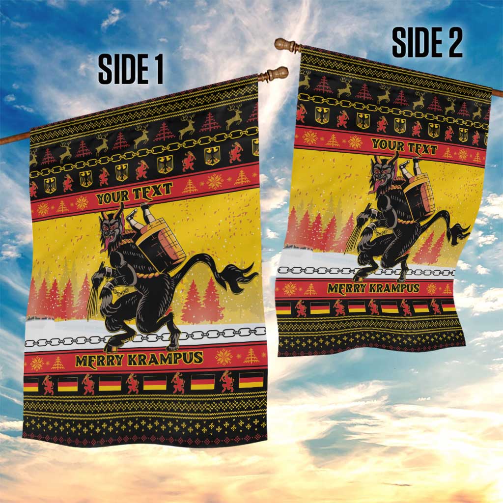 Personalised Germany Christmas Garden Flag Merry Krampus - Wonder Print Shop