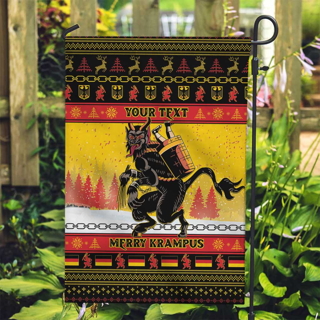 Personalised Germany Christmas Garden Flag Merry Krampus - Wonder Print Shop