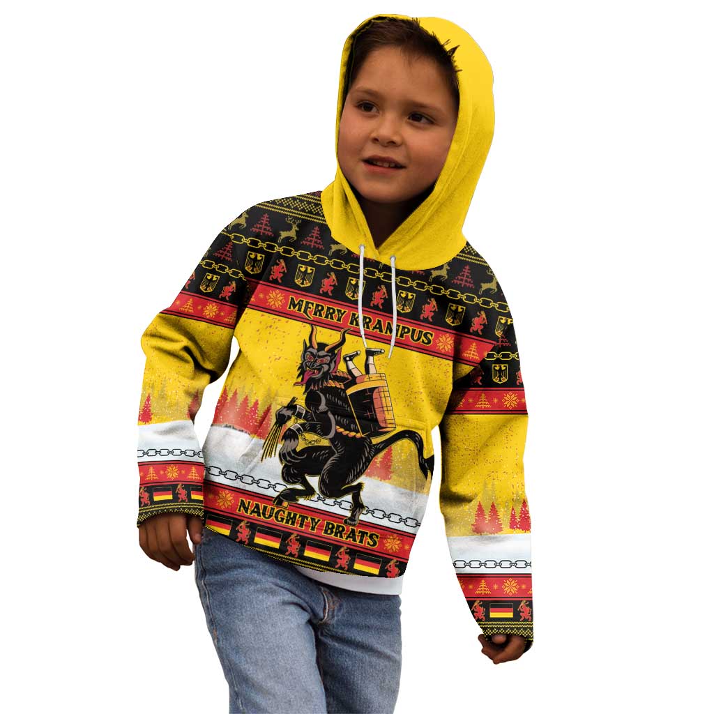 Personalised Germany Christmas Kid Hoodie Merry Krampus - Wonder Print Shop