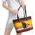 Personalised Germany Christmas Leather Tote Bag Merry Krampus - Wonder Print Shop