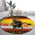 Personalised Germany Christmas Round Carpet Merry Krampus