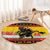Personalised Germany Christmas Round Carpet Merry Krampus