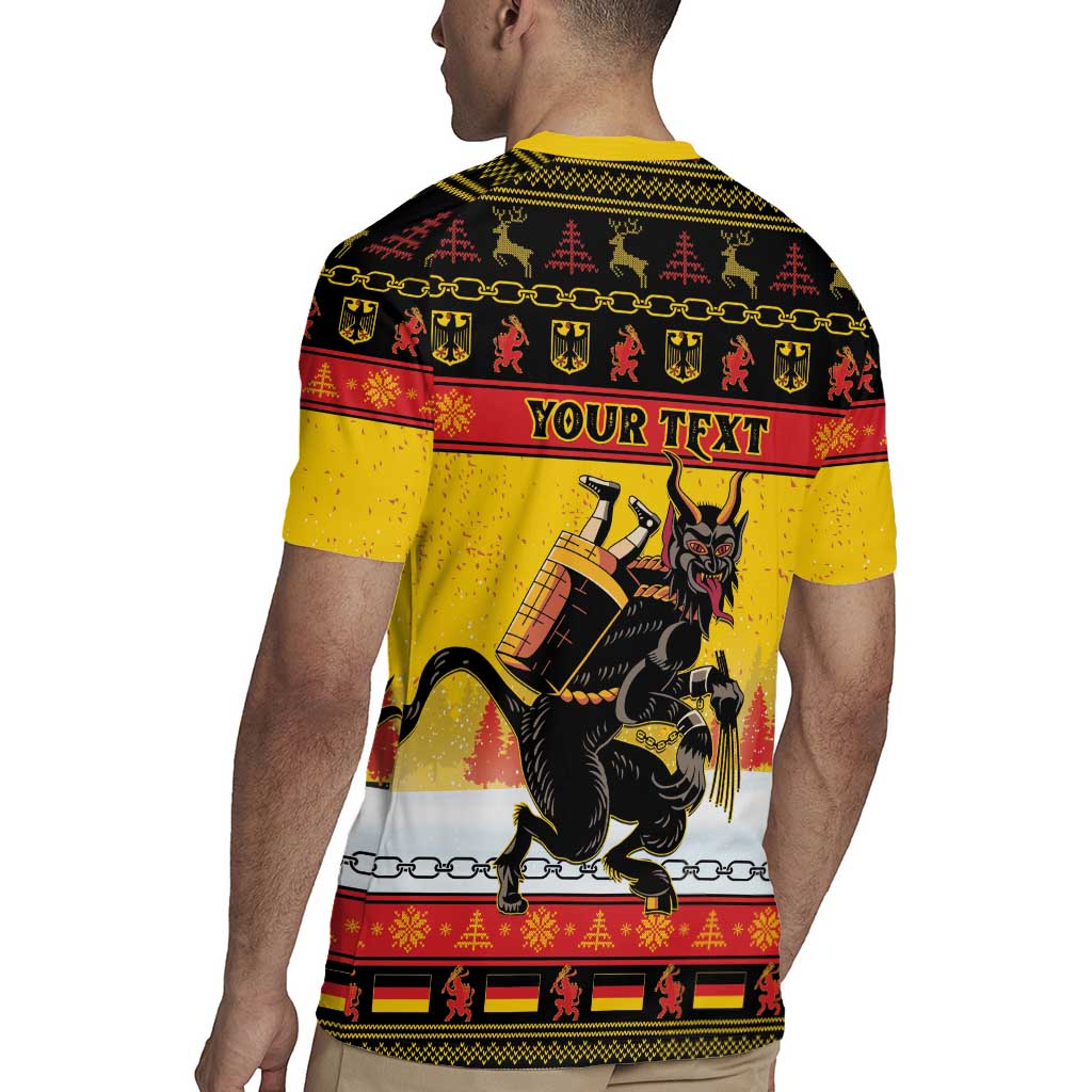 Personalised Germany Christmas Rugby Jersey Merry Krampus - Wonder Print Shop