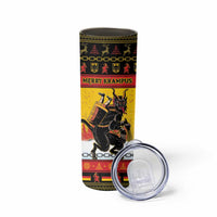 Personalised Germany Christmas Skinny Tumbler Merry Krampus - Wonder Print Shop