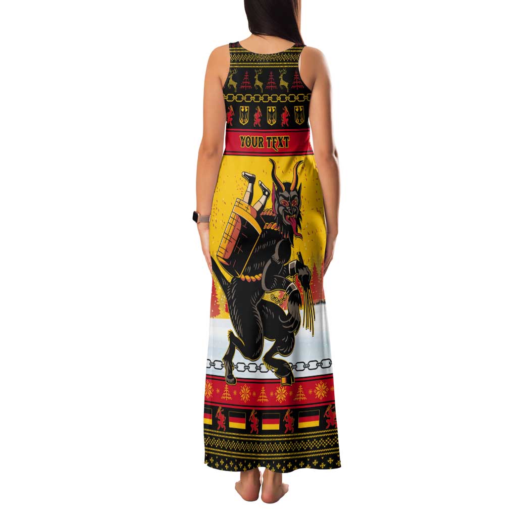 Personalised Germany Christmas Tank Maxi Dress Merry Krampus - Wonder Print Shop