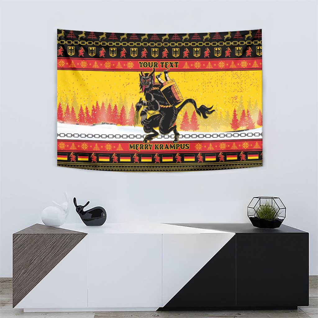 Personalised Germany Christmas Tapestry Merry Krampus - Wonder Print Shop