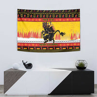 Personalised Germany Christmas Tapestry Merry Krampus - Wonder Print Shop