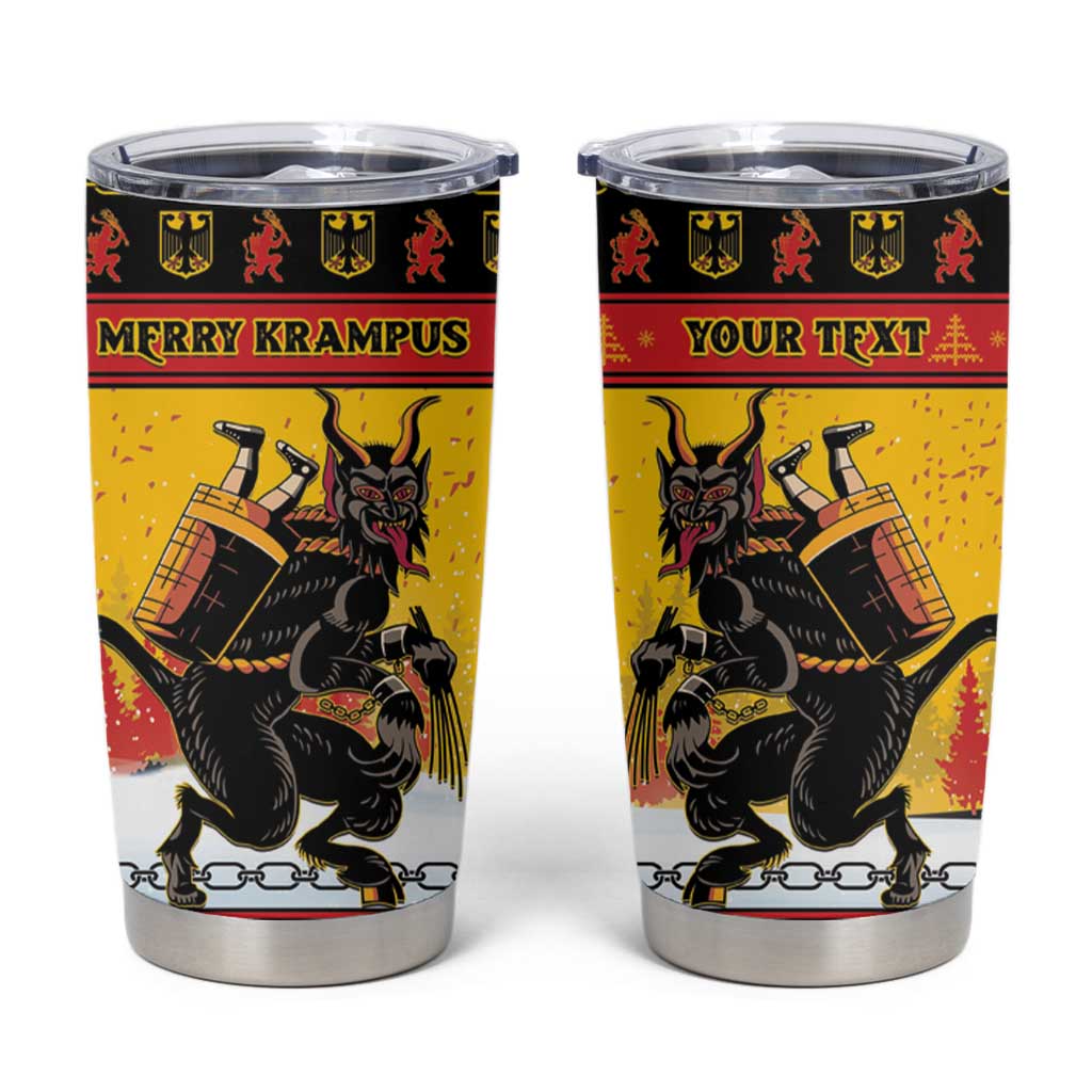 Personalised Germany Christmas Tumbler Cup Merry Krampus - Wonder Print Shop