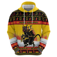 Personalised Germany Christmas Zip Hoodie Merry Krampus - Wonder Print Shop