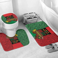 Happy Kwanzaa Bathroom Set Kinara With Kente Pattern - Wonder Print Shop
