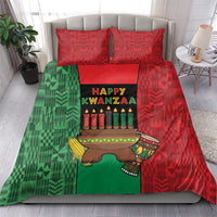 Happy Kwanzaa Bedding Set Kinara With Kente Pattern - Wonder Print Shop