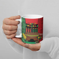 Personalized Happy Kwanzaa Ceramic Mug Kinara With Kente Pattern - Wonder Print Shop