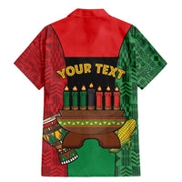 Personalized Happy Kwanzaa Family Matching Mermaid Dress and Hawaiian Shirt Kinara With Kente Pattern - Wonder Print Shop