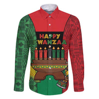 Personalized Happy Kwanzaa Family Matching Mermaid Dress and Hawaiian Shirt Kinara With Kente Pattern - Wonder Print Shop