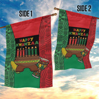 Happy Kwanzaa Garden Flag Kinara With Kente Pattern - Wonder Print Shop