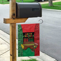 Happy Kwanzaa Garden Flag Kinara With Kente Pattern - Wonder Print Shop