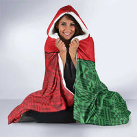 Happy Kwanzaa Hooded Blanket Kinara With Kente Pattern - Wonder Print Shop