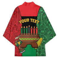 Personalized Happy Kwanzaa Kimono Kinara With Kente Pattern - Wonder Print Shop