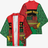 Personalized Happy Kwanzaa Kimono Kinara With Kente Pattern - Wonder Print Shop