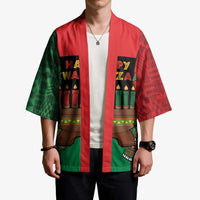 Personalized Happy Kwanzaa Kimono Kinara With Kente Pattern - Wonder Print Shop