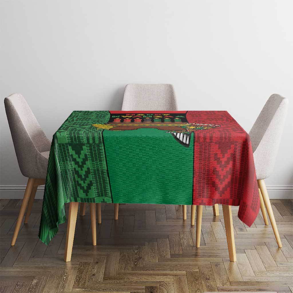 Happy Kwanzaa Tablecloth Kinara With Kente Pattern - Wonder Print Shop